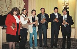 1990 Bram Stoker award winners - Nancy A. Collins, Kim Newman, Stephen Jones, Robert Bloch, Robert R. McCammon, Dan Simmons